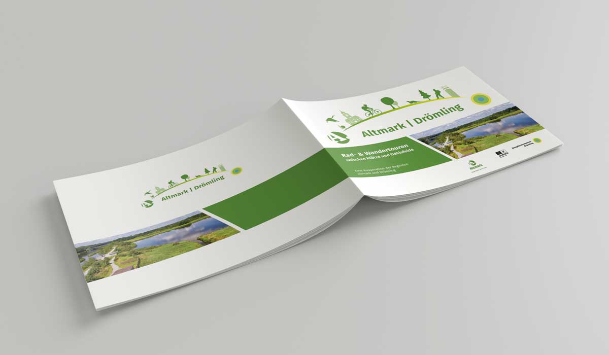 Broschüre-Kooperation Altmark und Drömling. Außenseiten