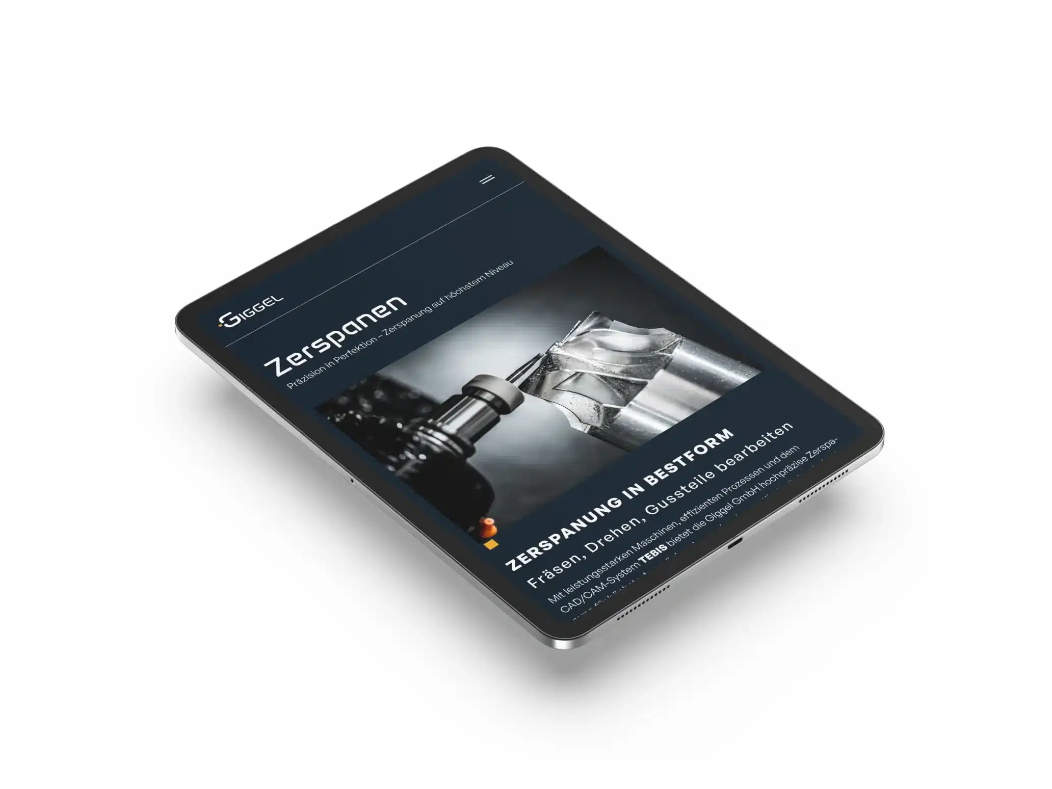 Giggel GmbH Ipad Webdesign