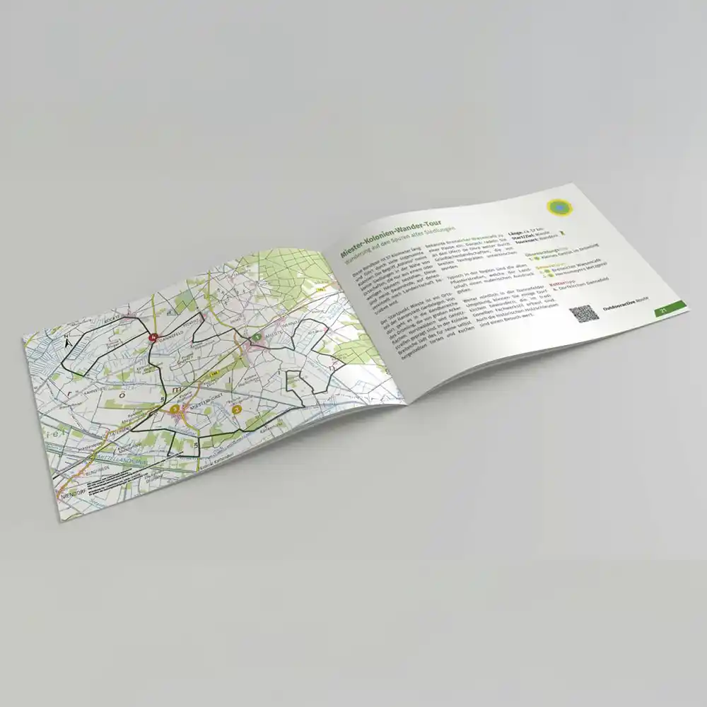 Vorderseite Radkarte Broschüre Altmark und Drömling